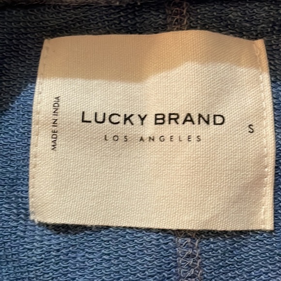 NWT Women’s Lucky Brand Cropped Hoodie Sweatshirt Size Small - Picture 4 of 7